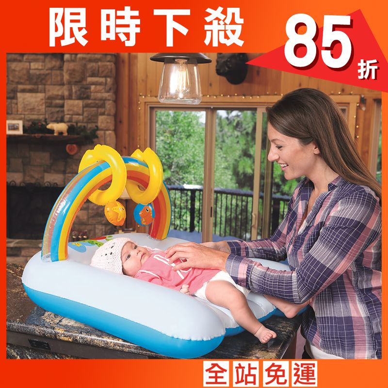 【Bestway】 寶寶捏捏充氣健力架 尿布台