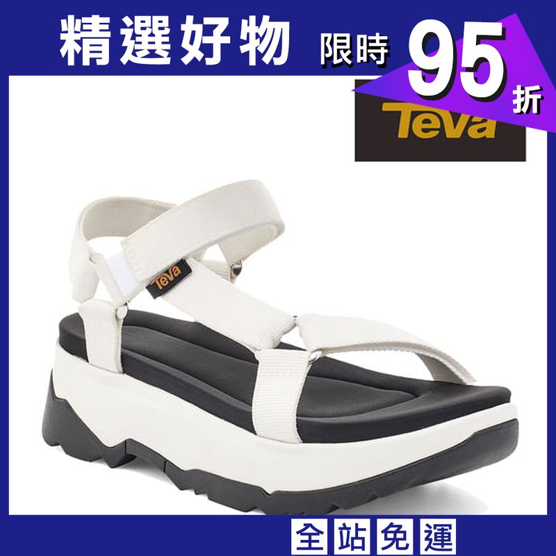 TEVA女 Jadito Universal 環保織帶軟墊厚底涼鞋白色-TV1117070WHT