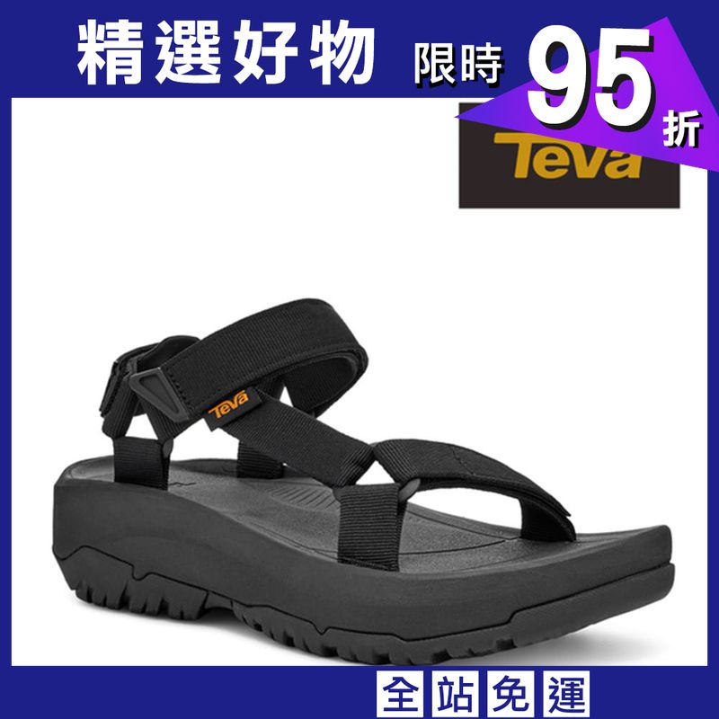 TEVA-男  機能運動中厚底涼鞋黑色 TV1131251BLK